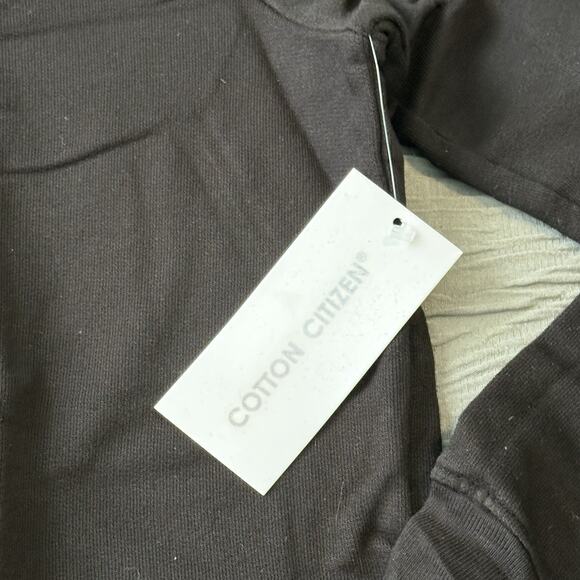 Cotton Citizen Cobain Crew Neck Sweatshirt Mens Medium Jet Black Long Sleeve NWT - Picture 4 of 9